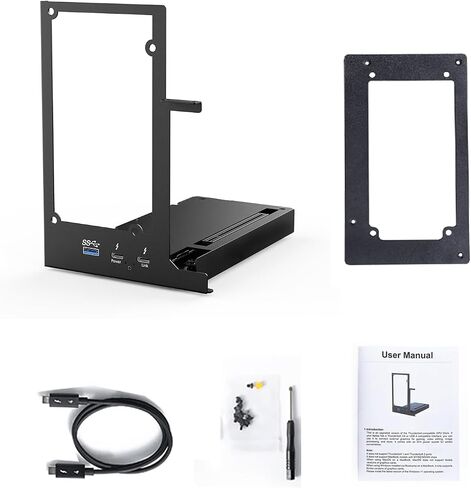 Portable External GPU Dock Station Compatible with Thunderbolt 3/4, USB4 PD 85W Charging,Daisy Chain Support, Mini EGPU Enclosure 40Gbps Graphics Card Extension Bracket DC/ATX/SFX Power Supply in Saudi Arabia
