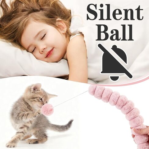 Cat Toy Pidows 3 Pack ، ألعاب Catnip Soft للقطط ، للقطط الداخلية ، ألعاب هريرة تفاعلية مع جرس 14.6 بوصة/37 سم in Kuwait