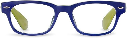 نظارات قراءة Peepers من PeeperSpecs Bellissima Square Blue تحجب الضوء، رمادي/أحمر، 49 + 3 in Kuwait