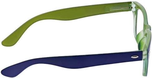 نظارات قراءة Peepers من PeeperSpecs Bellissima Square Blue تحجب الضوء، رمادي/أحمر، 49 + 3 in Kuwait