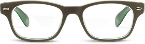 نظارات قراءة Peepers من PeeperSpecs Bellissima Square Blue تحجب الضوء، رمادي/أحمر، 49 + 3 in Kuwait