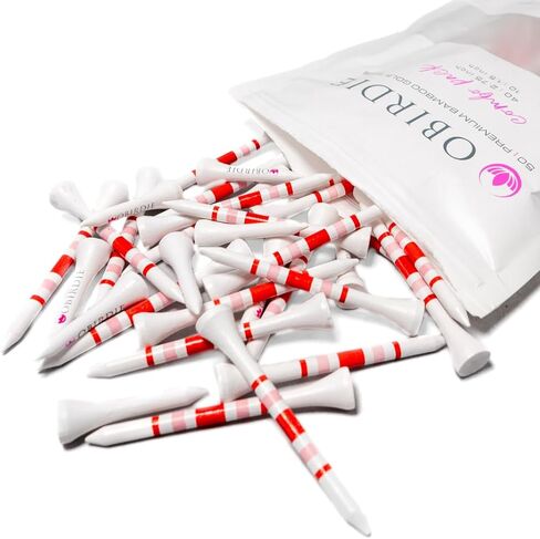 بامبو جولف تيز | حزمة كومبو مكونة من 50 | تيشيرت جولف 2.75 و1.5 بوصة | تيشيرتات الجولف المميزة | صديقة للبيئة، متينة وقوية | تي شيرتات الجولف النسائية | جولف تيز 2 3/4 | لعبة غولف تيز السائبة | إكسسوارات الجولف للنساء in Kuwait