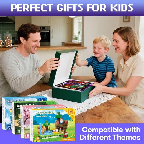 100PCS Magnetic Blocks - Magnet Tiles Toys for Kids, Magnetic Building Blocks Cubes, Stacking Magnets Toys for Kids, Birthday Gifts for Boys and Girls Age 3+ Years Old in Kuwait