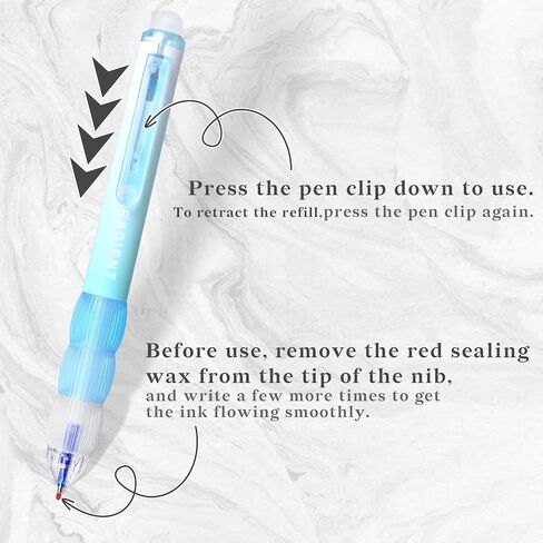 Temiary Retractable Erasable Gel Pens, Make Mistakes Disappear, 8 Pcs Pens & 10 Pcs Refills, Cute Pen with Eraser, 0.5 mm Fine Point, Aesthetic Pens for Writing Drawing Crossword Puzzles (Black Ink) in Kuwait