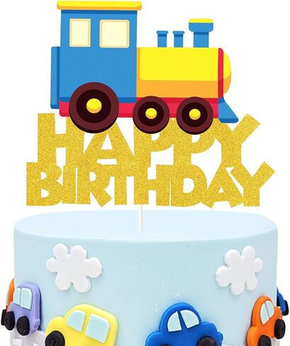 Airplane Happy Birthday Cake Topper,Airplane Aircraft Plain Travel Themed Party Decorations for Kids Birthday Party Baby Shower in Kuwait