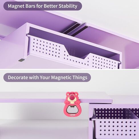 Dual Monitor Stand Riser, Premium Acrylic Stand Riser for Desk, Adjustable Angle, 3 Shelves Desktop Organizer for Computer, Laptop, Projector, Printer, Coffee Set and more in Kuwait