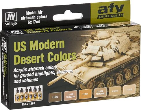 مجموعة Air Model Jate - الولايات المتحدة Merdc Desert Colors ، 17 مل (حزمة 6) in Kuwait