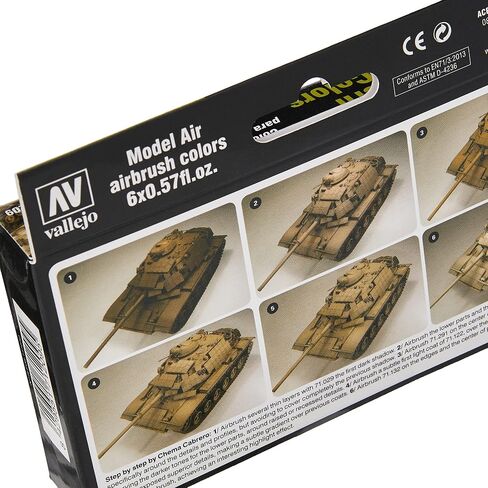 مجموعة Air Model Jate - الولايات المتحدة Merdc Desert Colors ، 17 مل (حزمة 6) in Kuwait