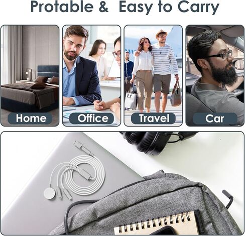 Upgraded 3 in 2 Multi Charging Cable for iWatch Charger iPhone Watch Charger Multi USB C Charger Cable Fast Charging Compatible with iWatch Ultra/SE/10/9/8/7/6/5/4/3/2/1,16/15/14/13/Galaxy S23-4FT in Kuwait