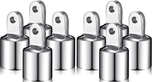 غطاء علوي MAQUITA يناسب 7/8 بوصة OD أنبوب دائري من الفولاذ المقاوم للصدأ قارب نهاية العين الخارجي، تركيب الأجهزة البحرية للقارب in Kuwait