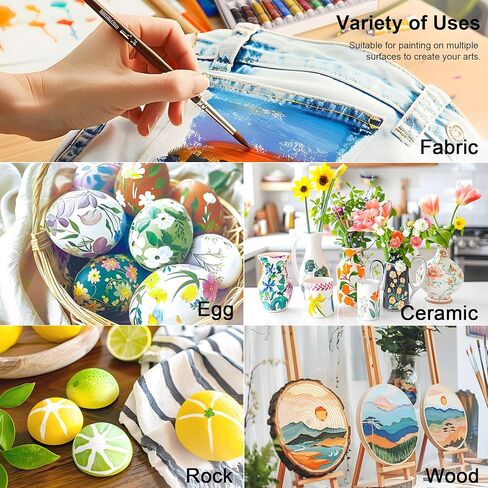 AUREUO Iridescent Acrylic Paint, 8 Colors x 0.71 Fl Oz / 21ml Pearlescent Acrylic Paint Set, Glitter Paint for Canvas, Rocks, Wood, Fabric, Ceramic - Art Paints for Painting in Kuwait