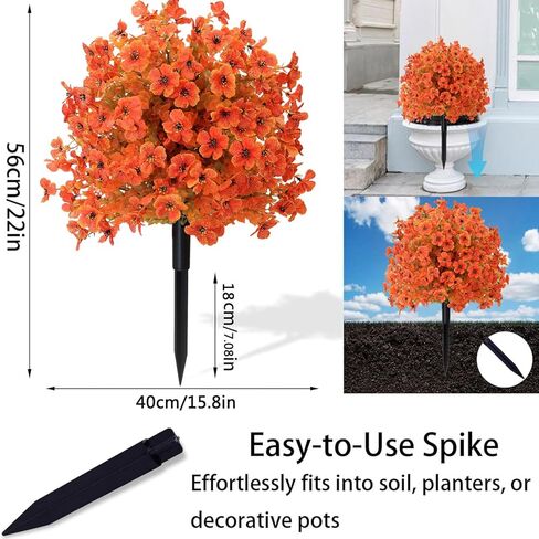 زهور الخريف الاصطناعية، 15 قطعة من الزهور المزيفة المقاومة للأشعة فوق البنفسجية، زهور الخريف الاصطناعية للديكور، ديكورات الخريف للمنزل والمطبخ والحديقة وحفلات الزفاف والمقبرة in Kuwait