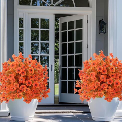 زهور الخريف الاصطناعية، 15 قطعة من الزهور المزيفة المقاومة للأشعة فوق البنفسجية، زهور الخريف الاصطناعية للديكور، ديكورات الخريف للمنزل والمطبخ والحديقة وحفلات الزفاف والمقبرة in Kuwait