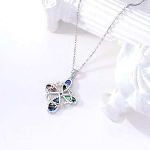 قلادة للتوعية بسرطان الثدي 925 فضة قفازات ملاكمة قلادة متقاطعة مجوهرات الناجين من السرطان هدايا للنساء in Kuwait