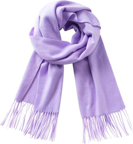 CALVIN & OLIVIA Ultra-Soft Winter Cashmere Feel Scarf Plaid Multi-Color Warm Long Unisex Winter Scarves Perfect Holiday Gift for Women Men Black Blue Brown Camel in Saudi Arabia