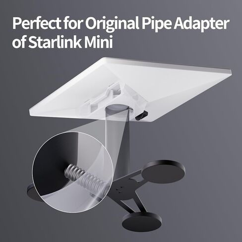 Starlink Mini Mount, Magnetic Tripod Mount for Starlink Mini, Car Roof Mounting Kit Accessories Compatible with Original Pipe Adapter in Kuwait