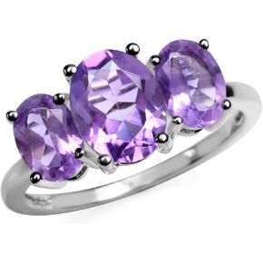 سيلفر شيك 4.02 قيراط. خاتم 3 أحجار بيضاوية الشكل من التوباز الناري الصوفي 925 من الفضة الإسترليني مقاس 7 in Kuwait