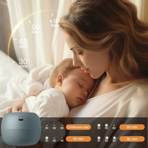 Portable White Noise Sound Machine | 16 Soothing Sounds | Timer | Memory Function | Noise Canceling for Sleep Aid & Office Privacy | Travel | Registry Gift | Sleep Soother for Baby Kids Adults in Kuwait