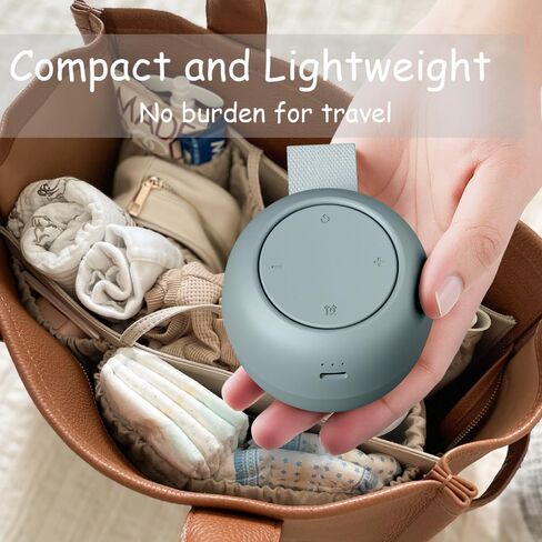 Portable White Noise Sound Machine | 16 Soothing Sounds | Timer | Memory Function | Noise Canceling for Sleep Aid & Office Privacy | Travel | Registry Gift | Sleep Soother for Baby Kids Adults in Kuwait