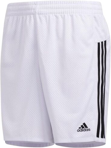 شورت كرة السلة الشبكي الرياضي للفتيات من adidas مقاس 5 بوصات، أسود Adi in Saudi Arabia