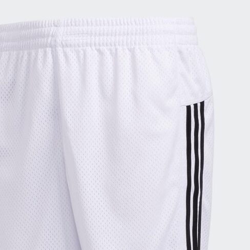 شورت كرة السلة الشبكي الرياضي للفتيات من adidas مقاس 5 بوصات، أسود Adi in Saudi Arabia