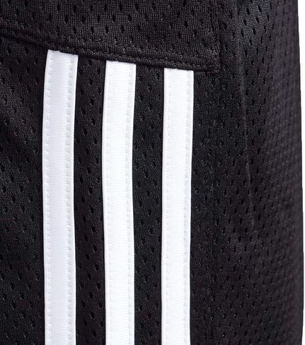 شورت كرة السلة الشبكي الرياضي للفتيات من adidas مقاس 5 بوصات، أسود Adi in Kuwait
