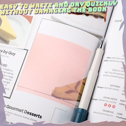 Jetec 500 Sheets Transparent Sticky Notes Bulk 3x3 Pastel See Through Sticky Notes Clear Books Annotation Tabs Self Adhesive Waterproof Translucent Memo Pad for Office Bible(Mixed Color,Vintage) in Saudi Arabia