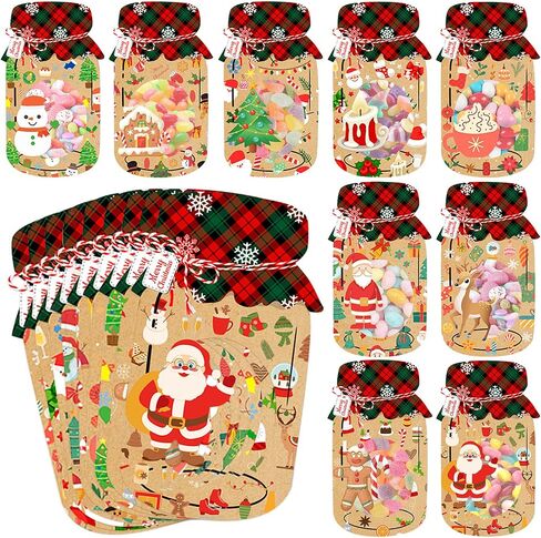 Openfly 36Pcs Happy Easter Candy Holder Card Mason Jars Easter Cards Set Easter Exchange Greeting Card Happy Easter Mason Jar Paper Card Craft Bulk for Classroom Spring Easter Party Favors in Kuwait