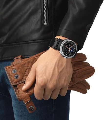 حزام جلد WINGLE لساعة Samsung Galaxy Watch Ultra Bands 47 مم للرجال عريض وقوي من الجلد الأصلي مع موصل معدني ودرع متين كاجوال للأعمال Galaxy Watch 7 Ultra Bands in Kuwait