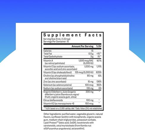 البحث عن الصحة المناعية المكثفة - مكمل دعم صحة الجهاز التنفسي والرئة - مكمل مضاد للأكسدة مع فيتامين ج والزنك وفيتامين د لدعم المناعة - 6 أونصة، 36 وجبة in Kuwait