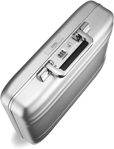 ZERO Halliburton Classic Aluminum 3.0 Medium Briefcase, Top Carry Handle, Organizational Sleeve, Fits 15.6 Laptop/B4 files, Single-Lock System, Iconic Double Rib Design, Hardside Attache, Silver in Kuwait