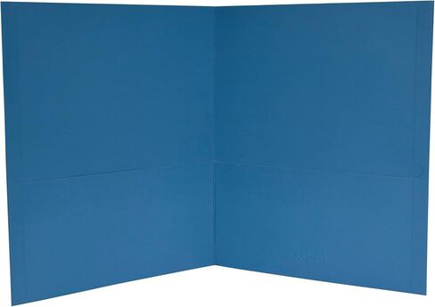 School Smart 2-Pocket Folders with No Brads, Green, Pack of 25 in Kuwait