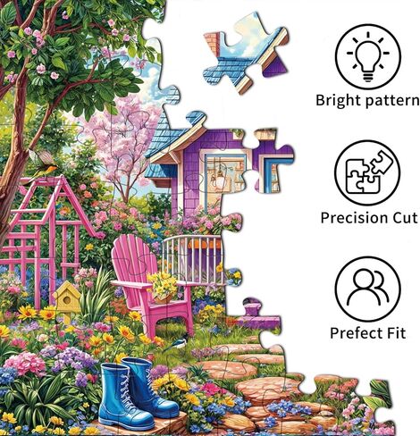 بانوراما للألغاز للبالغين 1000 قطعة ، خطاب متشابك بشكل مثالي على الخلف لا غبار ، ملصق 1: 1 ، لعبة ديكور ديكور عيد ميلاد هدية للرجال كبار السن من كبار السن (شوارع الخريف) in Kuwait