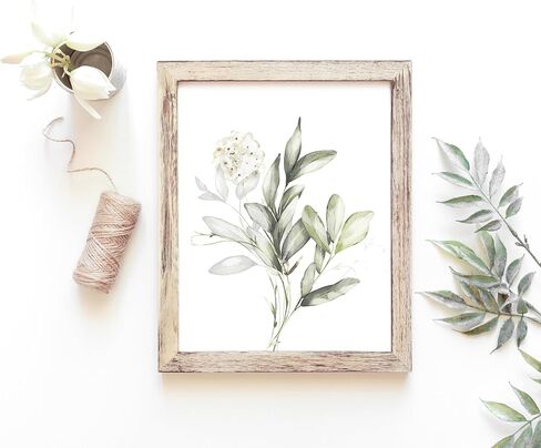 Vintage Botanical Flowers Art Prints (Set of 6) - Unframed - 8x10s | Charming and Classic Floral Décor for Your Home | Living Room Wall Décor | Vintage Wall Art | Vintage Wall Décor | Office Décor in Kuwait