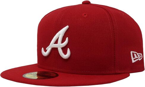 New Era 59Fifty MLB Basic Los Angeles Dodgers Scarlet Red Fitted Headwear Cap (7 1/2) in Saudi Arabia