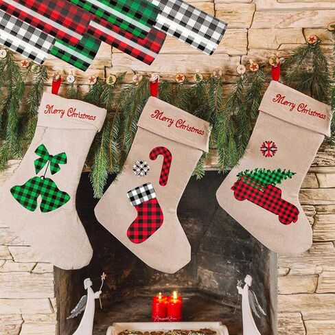13Pcs Christmas Vinyl for Cricut,12x10 Inch Black White Red Green Plaid HTV Iron on, Leopard Pattern Print Vinyl Bundle for DIY T-Shirt in Kuwait