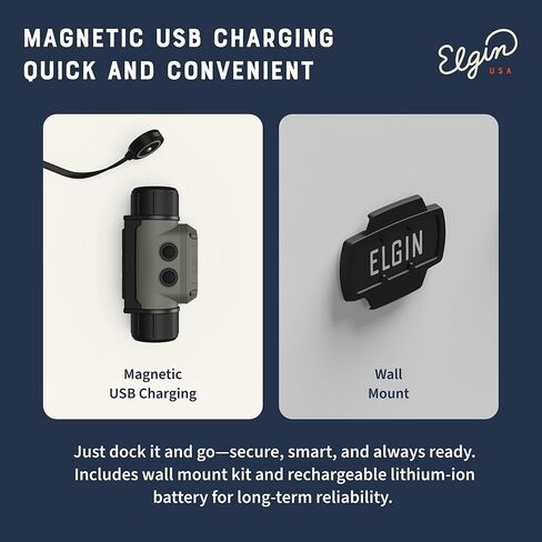 مصباح أمامي Elgin Helldiver قابل لإعادة الشحن فائق السطوع 600 لومن LED USB مصباح أمامي IP66 مقاوم للطقس مع 6 أوضاع إضاءة مع ضوء أحمر، حامل مغناطيسي للعمل والبناء والخارج والتخييم in Kuwait