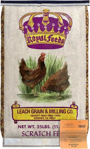 LEACH GRAIN & MILLING CO. Chicken Scratch 5 Lbs, Chicken Feed - High Protein and Fiber - Healthy Whole Grains - Supports Energy & Digestive Health, Natural Food and Supplies for Poultry in Kuwait
