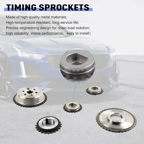 Timing Chain Kit Fits for Nissan-Titan Armada NV2500 NV3500 Pathfinder 5.6L V8, for Infiniti-QX56 M56 QX80 Q70 QX70 QX80 5.0L/5.6L Engine Timing Chain Set in Kuwait