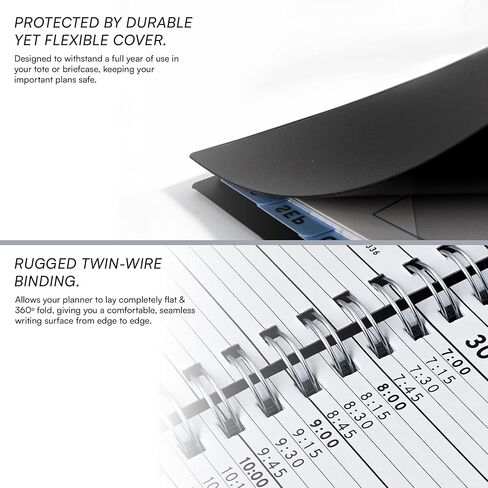 2025 كتاب المواعيد والمخطط- Ensight 8.5 × 11 بوصة ، مخطط أسبوعي كبير كل ساعة ، التقويم والجدول الزمني ، 15 دقيقة ، فحوصات زمنية ، الأعمال التجارية والمخطط الشخصي يناير 2025- ديسمبر 2025- الأزرق in Kuwait