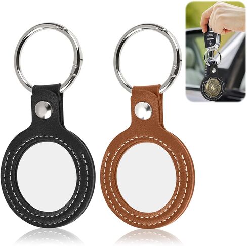 Leather Coin Holder Keychain, Waterproof and Scratchproof Coin Protector for Commemorative Coins, Collectible Display, Gifts, and Daily Carry Accessory in Kuwait
