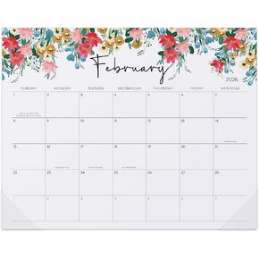 2025-2026 Magnetic Calendar for Fridge, Jokotha Monthly Refrigerator Calendar Runs from July 2025 to December 2026, 15" x 12", Floral Design, Strong Magnets, Easy Planning & Organization in Kuwait