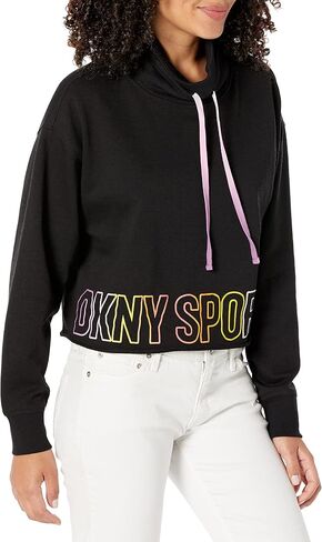 بلوفر نسائي من DKNY برقبة متدلية ورباط قصير in Saudi Arabia
