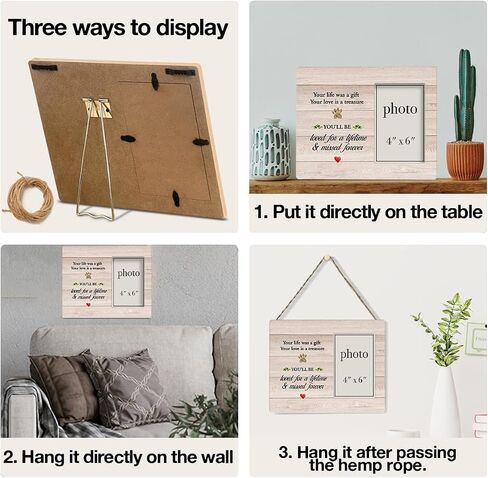 8x10 Picture Frame Wooden Photo Frame for Godparents Gifts, 4x6 Inches, Country Style, Desktop & Wall Decoration, Polychrome in Saudi Arabia