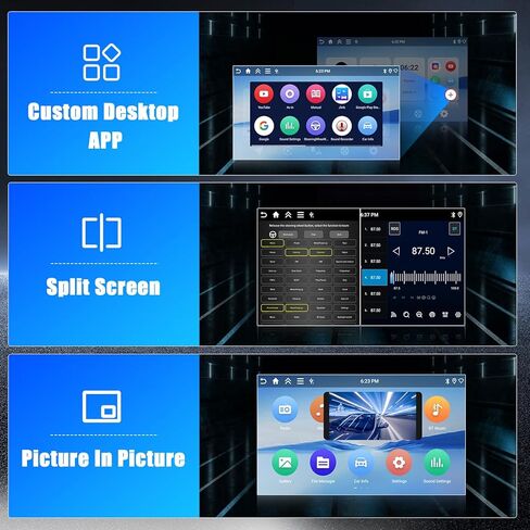 Hikity Android Car Stereo for Hyundai Tucson 2006-2009 Radio 2+64GB 10.1 بوصة تعمل باللمس راديو السيارة اللاسلكي Carplay Android Auto Support GPS Navigation WiFi Bluetooth FM EQ كاميرا احتياطية in Kuwait