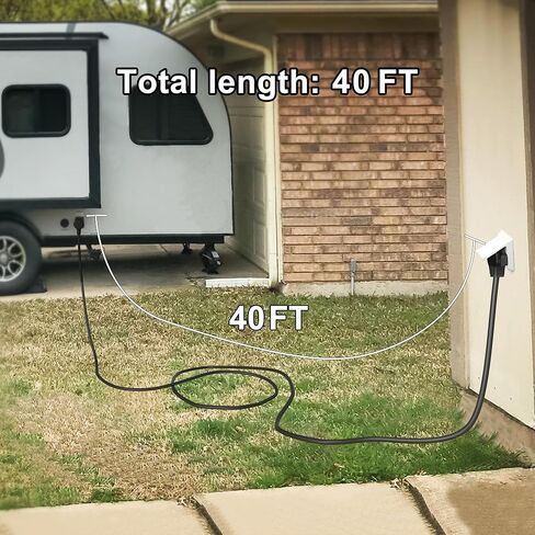 10FT 3 Prong Dryer 30A 10-30P to 10-30R / EV Extension Cord Level 2 EV Charging 125V/250V STW 10 Gauge Heavy Duty Extension Cord Blue Plug in Saudi Arabia