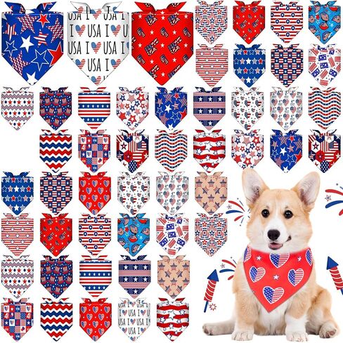 48 Pcs Dog Bandanas Summer Bulk Hawaiian Fruit Dog Bandanas Puppy Triangle Scarf Bibs Washable Adjustable Pet Kerchief Bibs for Small Medium Summer Costume Accessories Decoration in Saudi Arabia