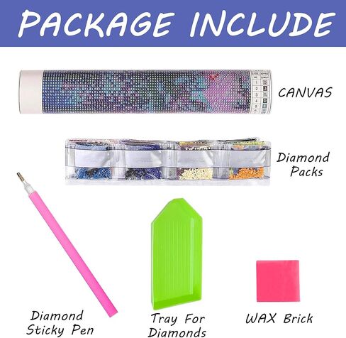 SKRYUIE 5D Christmas Diamond Painting Kits - DIY Diamond Art Kits for Adults Bird, Full Round Drill - Crystal Embroidery Cross Stitch - Craft for Wall & Office Decor - 12x16 Inch k10 in Kuwait