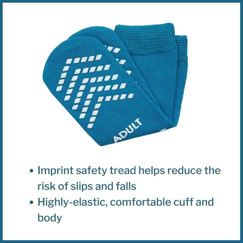 McKesson Skid-Resistant Slipper Socks Above-Ankle XXL Gray, 1 Pair in Saudi Arabia
