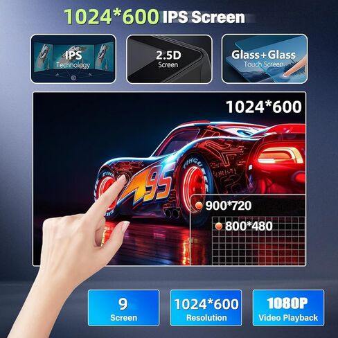 Android 13.0 Double Din Car Stereo - 9 Inch Touch Screen Car Radio Android Auto CarPlay Car Audio Multimedia Receiver with GPS Bluetooth ＆ Backup Camera for Dodge Ram 1500 2500 3500 2003-2005 in Kuwait